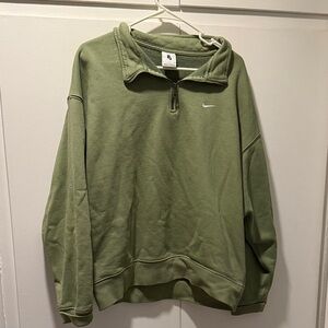 Nike Olive Green Pullover with Logo